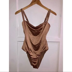 Skims satin bodysuit